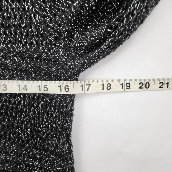 New york & Company Womens Black Silver Long Sleeve Pullover Sweater Size Small - Picture 8 of 9